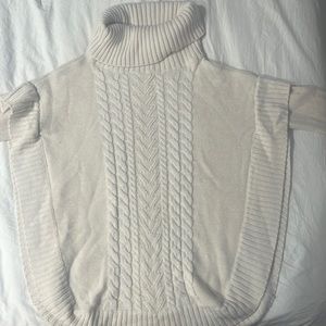 Off white cowl neck sweater- open sides
